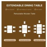 Modern Expandable Dining Table Set - Retail: $399