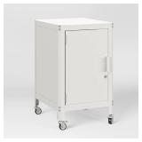 Metal Rolling Locker Storage Cabinet with Lock Chalk White - Room Essentialsâ¢ - Retail: $60