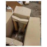 Woodland Tall Carved Wood Table Brown - Thresholdâ¢: Oval Farmhouse Accent Table/Chair, No Assembly Required - Retail: $95