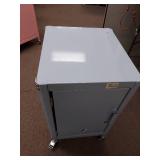 Blue Metal Filing Cabinet with Wheels - Retail: $75