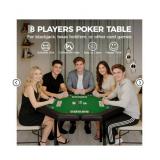 8 Player Folding Poker Table - Retail: $150