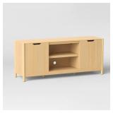 Scandi Media ,TV Stand For TVs Up To 59\" Natural - Room Essentialsâ¢ - Retail: $195