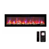 60-inch Ultra-thin Electric Fireplace Insert - Retail: $457