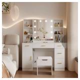 Garvee Brown Kid Vanity 12YEQMHV - Retail: $499