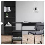 Modern Black Home Office Bookshelf - Retail: $199