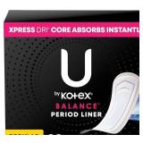 U by Kotex Balance Fragrance Free Panty Liners - Regular - 55 count
