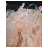 Miltrs Women Pink Witch Costume for Adult Pink BubbleTulle Dress Good Witched Princess Dress with Wand and Crown, Small - Retail: $62