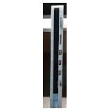 Tagifet Black Glass Railing Post,304 Stainless Steel Glass Railing Post: Sturdy and Durable, Suitable for Balustrade,Stairs, Deck,Balcony and Pool (Mid Post, 39.3 inch / 100 cm) Retail- $96