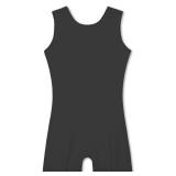 Nymphperi Girl Leotard Gymnastics Size 6-7 Years Old Solid Black Seamless Biketards with Shorts Fitted Jazz Activewear for USA Kids Daily Wear - Retail: $10