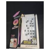 KISS imPRESS Falsies Press On Self Adhesive Eyelashes, 12mm-14mm Natural Volume Press On Lashes, Black, No Glue Needed, Invisible Band, 23 Lash Clusters & Non-Stick Applicator - Natural - Retail: $15