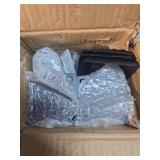 Yolanda 4pcs Black Railing Post Kit, Metal Stair Post, Indoor Outdoor Metal Deck Railing Sprindles, 270° Adjustable for Porch, Concrete, Wooden Steps (33.46IN) - Retail: $130