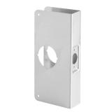 Prime-Line U 9551 Stainless Steel Lock and Door Reinforcement Plate for 1-3/4 In. Thick Doors, Stainless Steel Finish (Single Pack) - Retail: $9