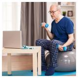 ZAKASA Non Slip Grip Socks - Non Skid Crew Grippy Socks for Men Women Anti Slip Grippers for Elderly Hospital Yoga Pilates - Retail: $13