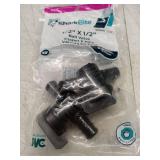 SharkBite 1/2 Inch Poly Crimp Ball Valve, Pack of 2, PEX Pipe, PE-RT, 24606Z2 - Retail: $16