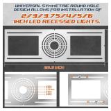 New Construction Mounting Plate, 24PC, 2-3-3.75-4-5-6 Inch, LED Recessed Lighting Housing Plate for New Construction and Remodeling, Shallow Recessed Led Lighting Plate, Rough-in Wafer Light Bracket -