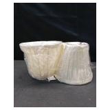 Royal Designs Pleated Cream Lamp Shades - Set of 2 - Retail: $48