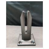 Cvter Black Glass Railing Spigot, 10 Pack, Heavy Duty Glass Clamp Post, 304 Stainless Steel Railing System for Stairs Balusters/Pool/Balcony/Patio/Deck (Net Weight 2.31lb) - Retail: $180