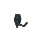 Amerock H37008MB | Benton Double Prong Decorative Wall Hook | Matte Black Hook for Coats, Hats, Backpacks, Bags | Hooks for Bathroom, Bedroom, Closet, Entryway, Laundry Room, Office - Retail: $17