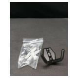 Amerock H37008MB | Benton Double Prong Decorative Wall Hook | Matte Black Hook for Coats, Hats, Backpacks, Bags | Hooks for Bathroom, Bedroom, Closet, Entryway, Laundry Room, Office - Retail: $17