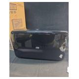 Tork Twin Mini Jumbo Toilet Paper Roll Dispenser Black T2, Protects Rolls, Elevation Range, 5555290 - Retail: $25