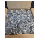 Wiwiqing 48 Pcs Plastic Goblets 7.5oz Vintage Goblet Plastic Wine Glasses Colored Retro Embossed Water Goblets for Wine Bar Juice Baby Shower Wedding Reception Grand Event Party (Black) - Retail: $83