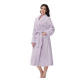 Yurhap Premium Robes for Women - Super Soft Cozy Fleece Womens Robe Plush Long Bathrobe - Retail: $24