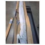 Gyykzz Side Mount Outer Corner Post 42" (Post Body 48"), Fixed Top Three Side Drilled Corner Post Cable Railing, Black Stainless Steel 304 Fascia Mount Metal Post with Inner Terminal & Cable Gromm