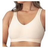 SHAPERMINT Wireless Bras for Women No Underwire Small to Plus Size Bralettes with Support and Natural Lift, 4X - Retail: $22