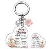 Iweca Faith Based Gifts For Women Inspirational Christian Gifts For Women Faith Godly Jesus Keychain For Boys Girls Religious Gift For Friends God Says You Are Bible Verse keychain
