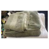 Threshold Performance Plus Hand Towel and Bath Towel, Light Greenn