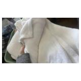 Twin/Twin XL White Plush Blanket