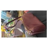 Mini Boxy Barrel Bag - Dark Red