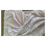 Pillowfort Pink Plush Throw Blanket