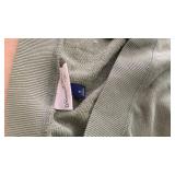 Green V-Neck Cotton Sweatshirt