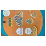 Mondo Llama Gem-by-Number Window Clings Kit