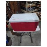 Coleman Red and White Cooler