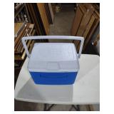 Rubbermaid Blue Cooler with Ice Pack
