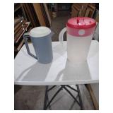 Tupperware Beverage Pitcher Set - Gray and Pink
