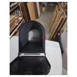 Black Steel Rural Post Mailbox with Number 2204