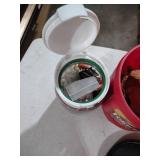 Folgers Coffee Container with Hardware Parts