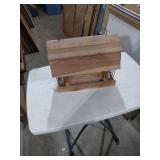 Handcrafted Cedar Bird Feeder with Metal Basket