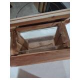 Handcrafted Cedar Bird Feeder with Metal Basket