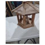 Handcrafted Wooden Gazebo Bird Feeder