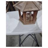 Handcrafted Wooden Gazebo Bird Feeder