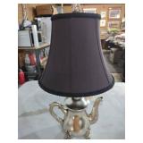 Decorative Silver Teapot Table Lamp