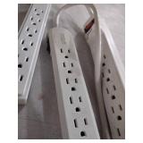 White Multi-Outlet Power Strip Bundle