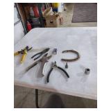 Mixed Hand Tool Collection with Socket