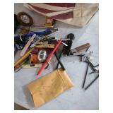 American Flag Canvas Tote Bag with Mixed Tools