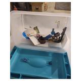 Sterilite Storage Container with Office Supplies