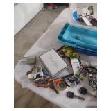 Sterilite Storage Container with Office Supplies